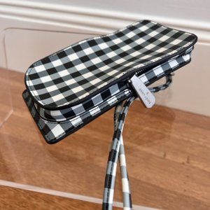 Sandy Liang X TARGET Phone Pouch Mini Bag Crossbody Gingham Check Plaid Black